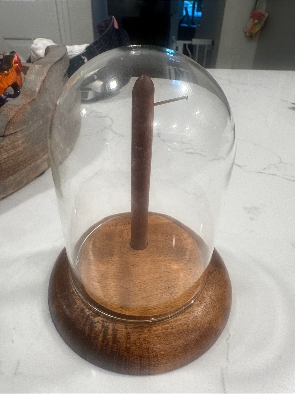 vintage Woodcroftery pocket watch display dome